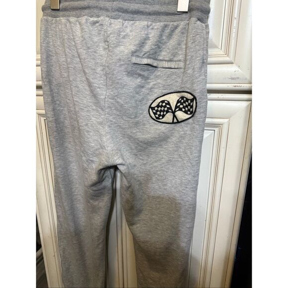 TopShop Women's Gray Patchwork Track Badge Joggers Sweatpants Size 6 - Picture 7 of 11